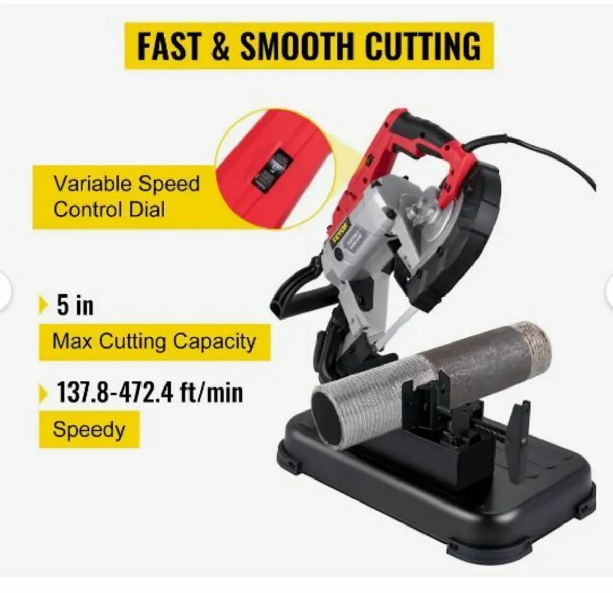 Portable Band Saw, 127 mm x 127 mm Cutting - Image 2