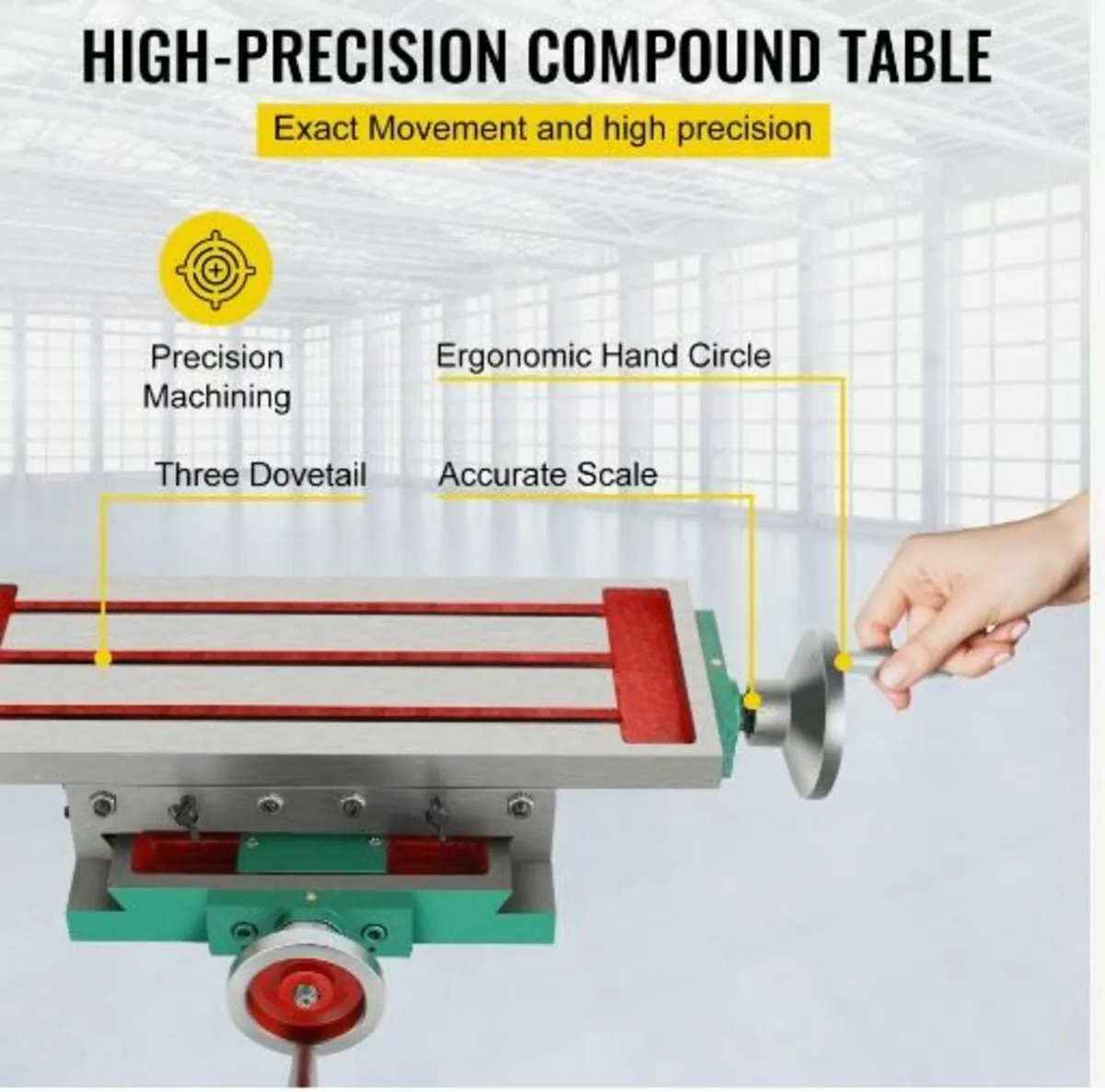 Milling Table 17.7×6.7Inch (450 x 170 mm) - Image 4