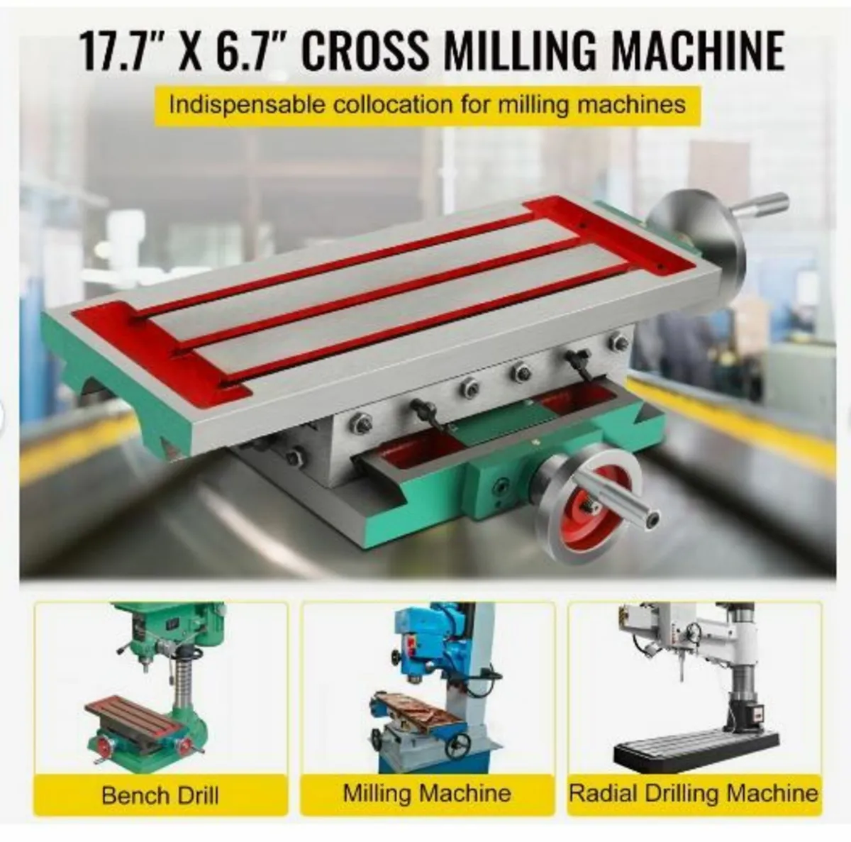 Milling Table 17.7×6.7Inch (450 x 170 mm) - Image 2