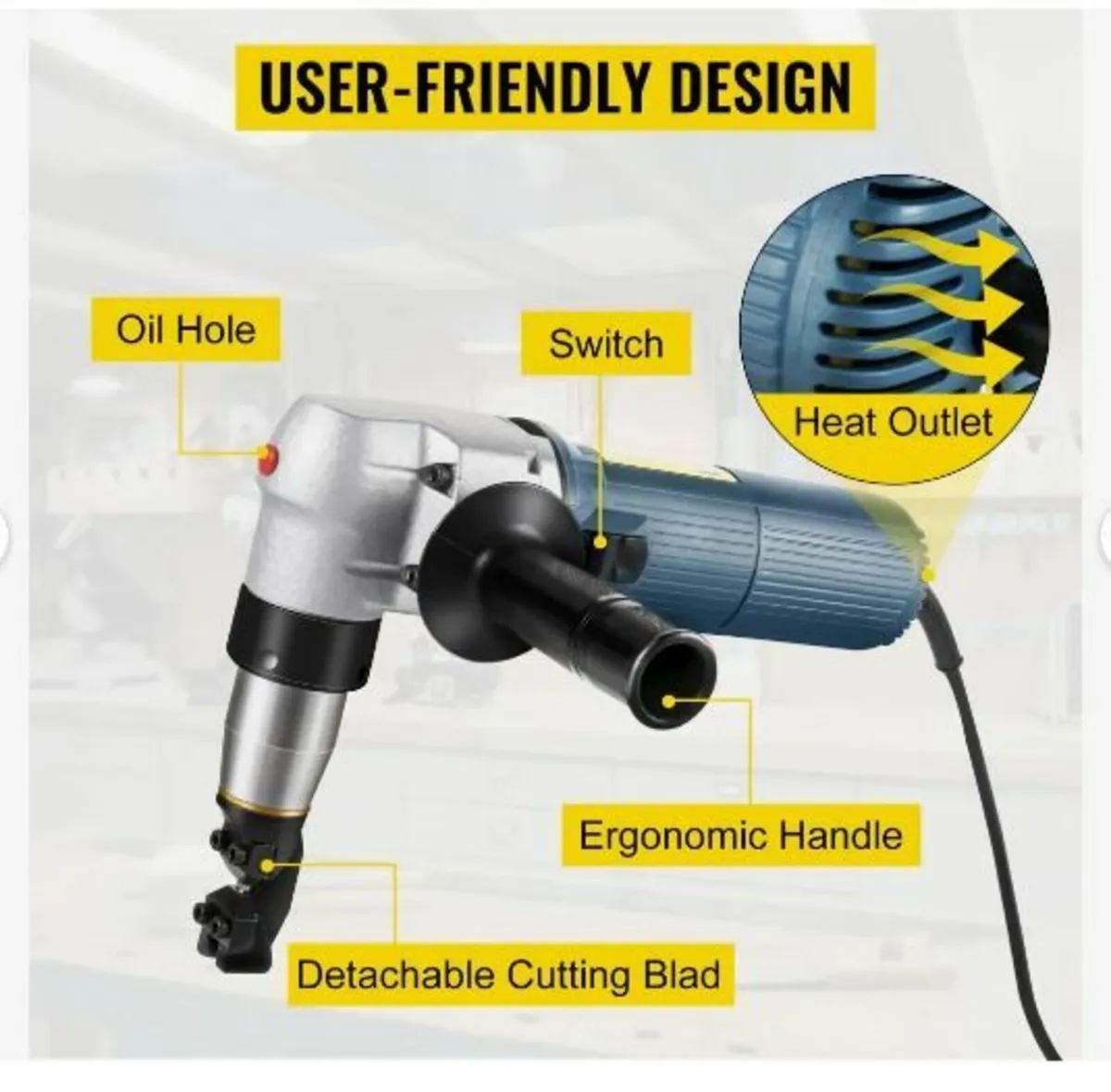 Electric Metal Nibbler 625W Nibbler Metal Cutter - Image 4