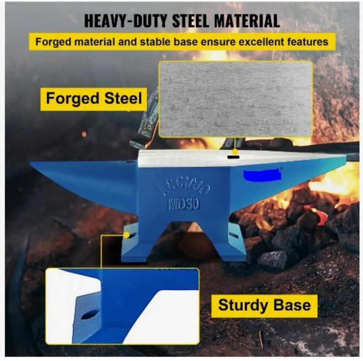 Horn Anvil, Steel Anvil Blacksmith Weight - Image 3