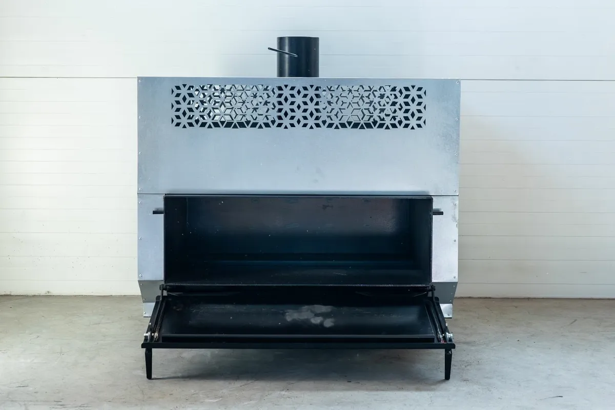 NG50 KW air heater for wood up to 1000 m2. - Image 1