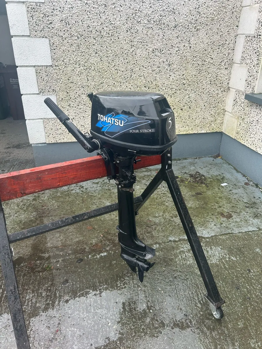 Tohatsu 5hp 4 Stroke Outboard Engine Long Shaft - Image 1
