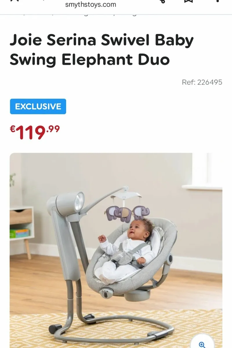 Baby Crib and Baby Swing - Image 4