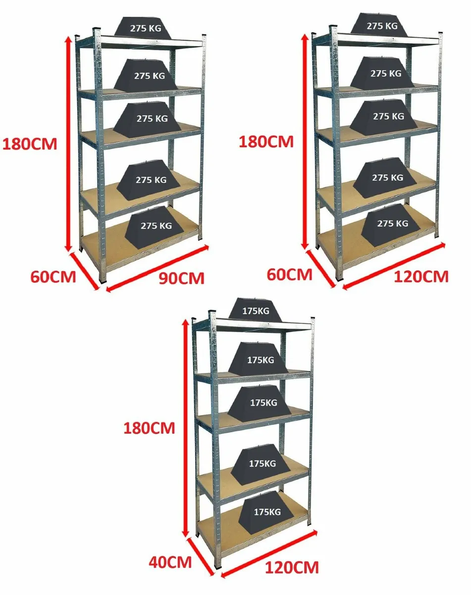 Heavy Duty Shelving For Shed Garage Workshop - Image 4