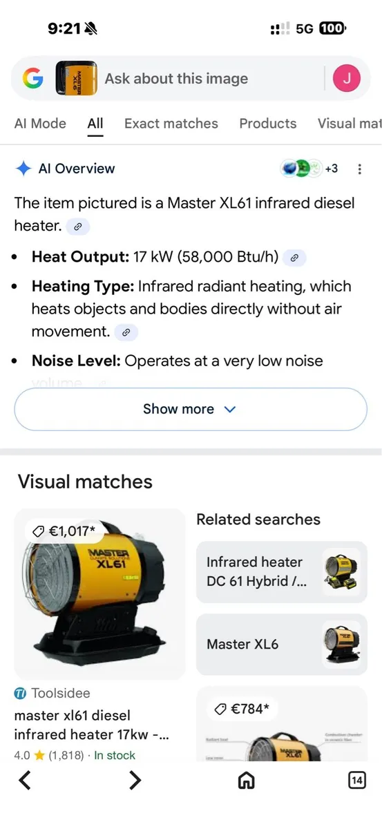 Diesel garage heater,110volt - Image 2