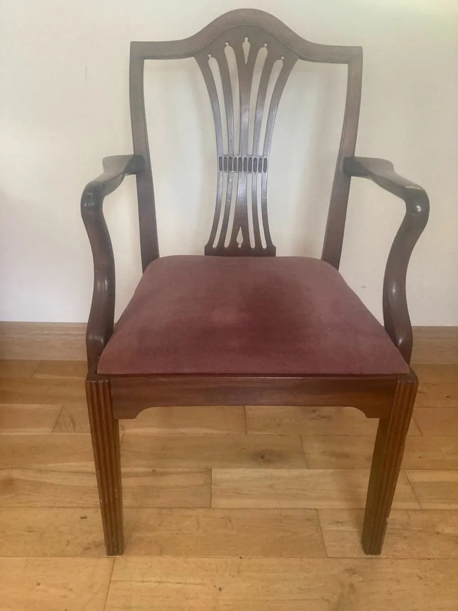 Antique Carver Chair- High Back - Image 4