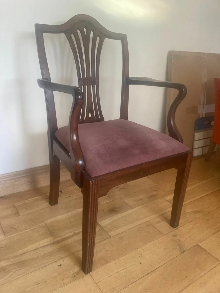 Antique Carver Chair- High Back - Image 3