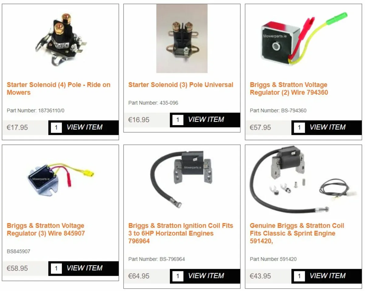 Briggs & Stratton Spare Parts - Image 3