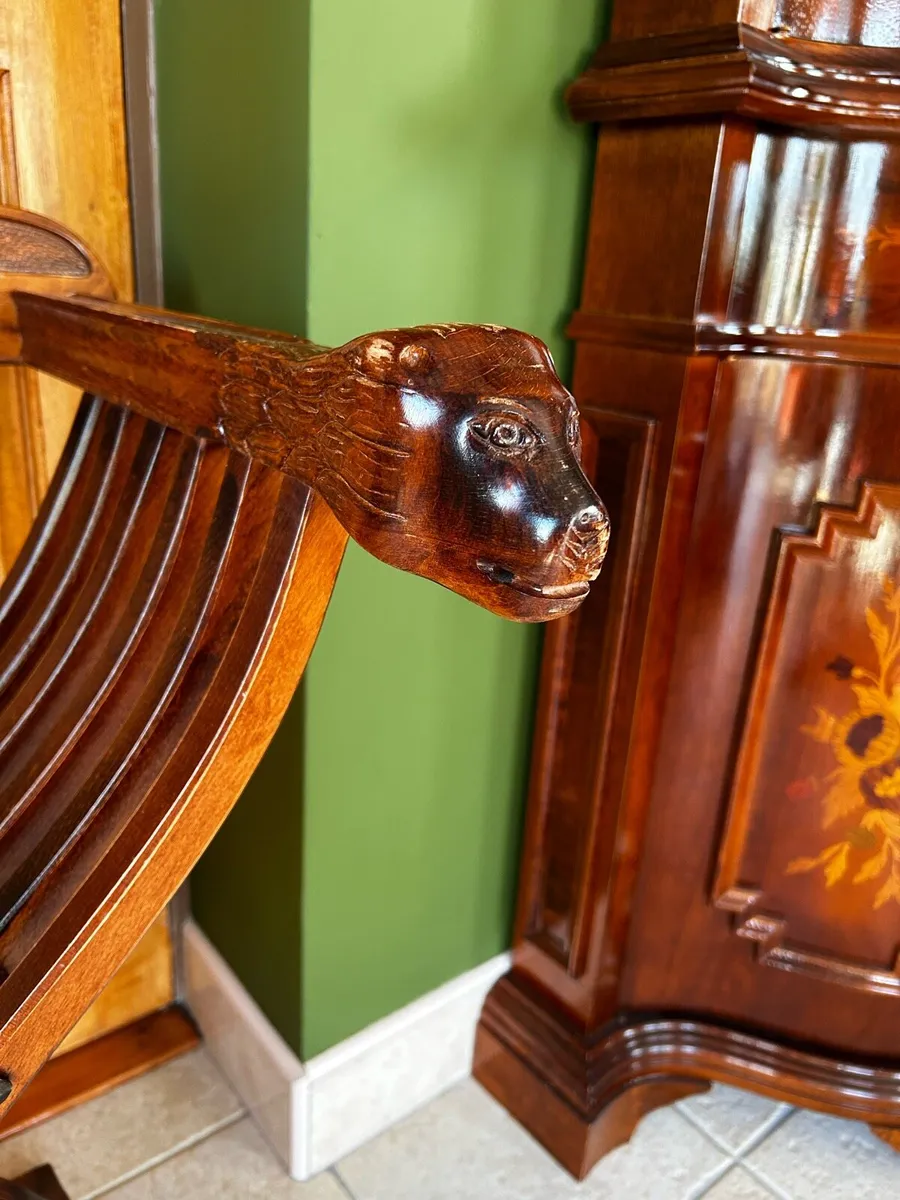 Savonarola handmade vintage folding revival chair - Image 2