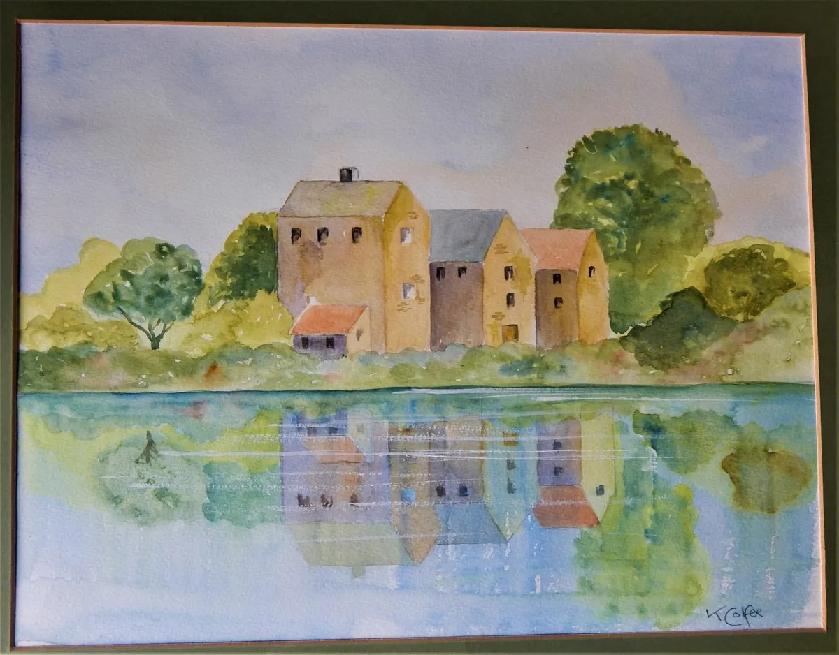 Large Signed Watercolour Painting - Image 3