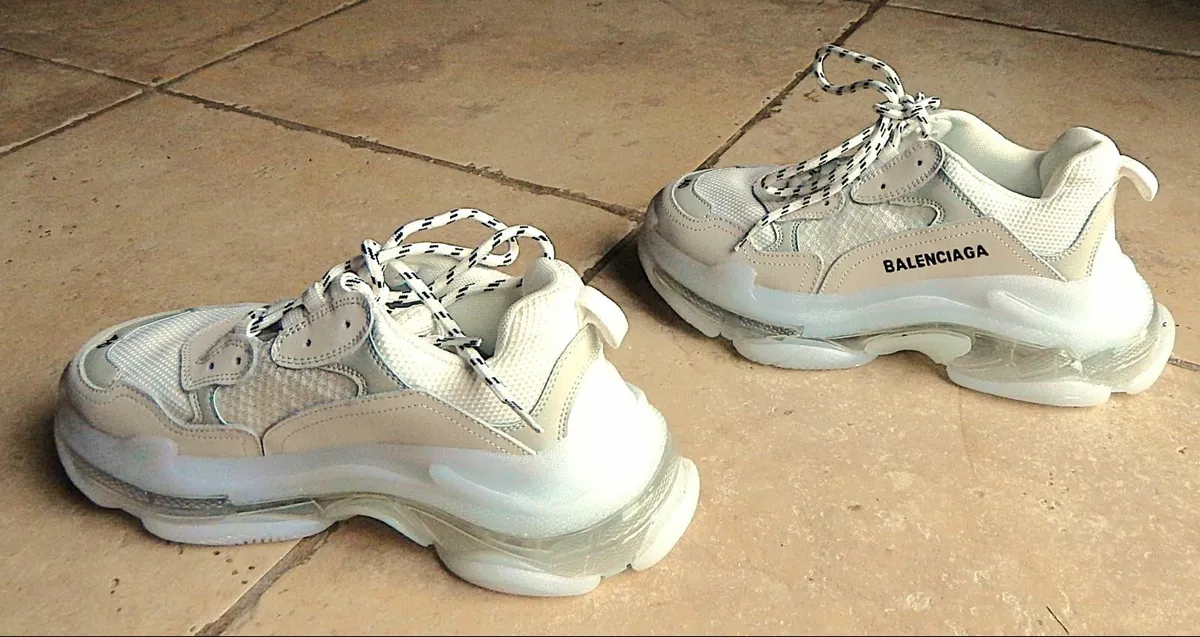 Pair of Balenciaga Triple S Sneakers, Size 40, New - Image 3