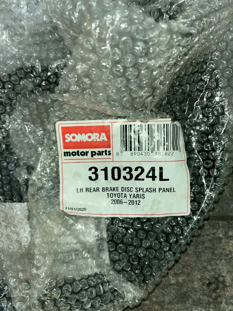 Toyota Yaris Left Rear Disk Splash - Image 2