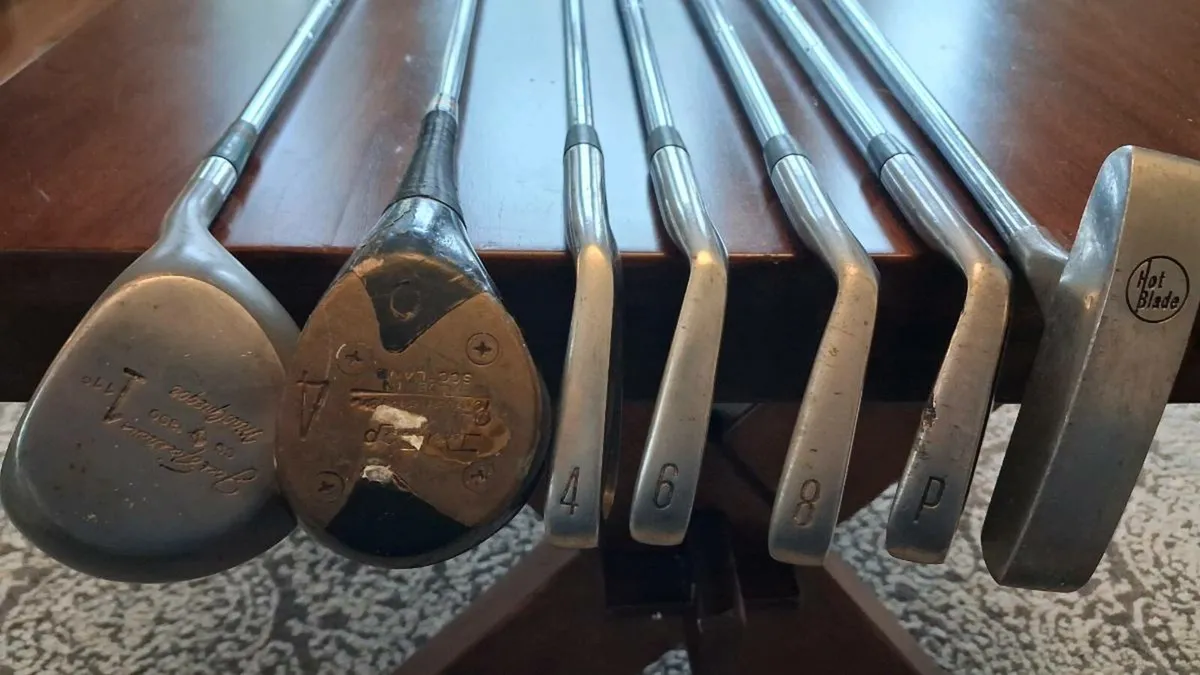 Half Set Golf Clubs + Canvas Carry Bag - Image 1