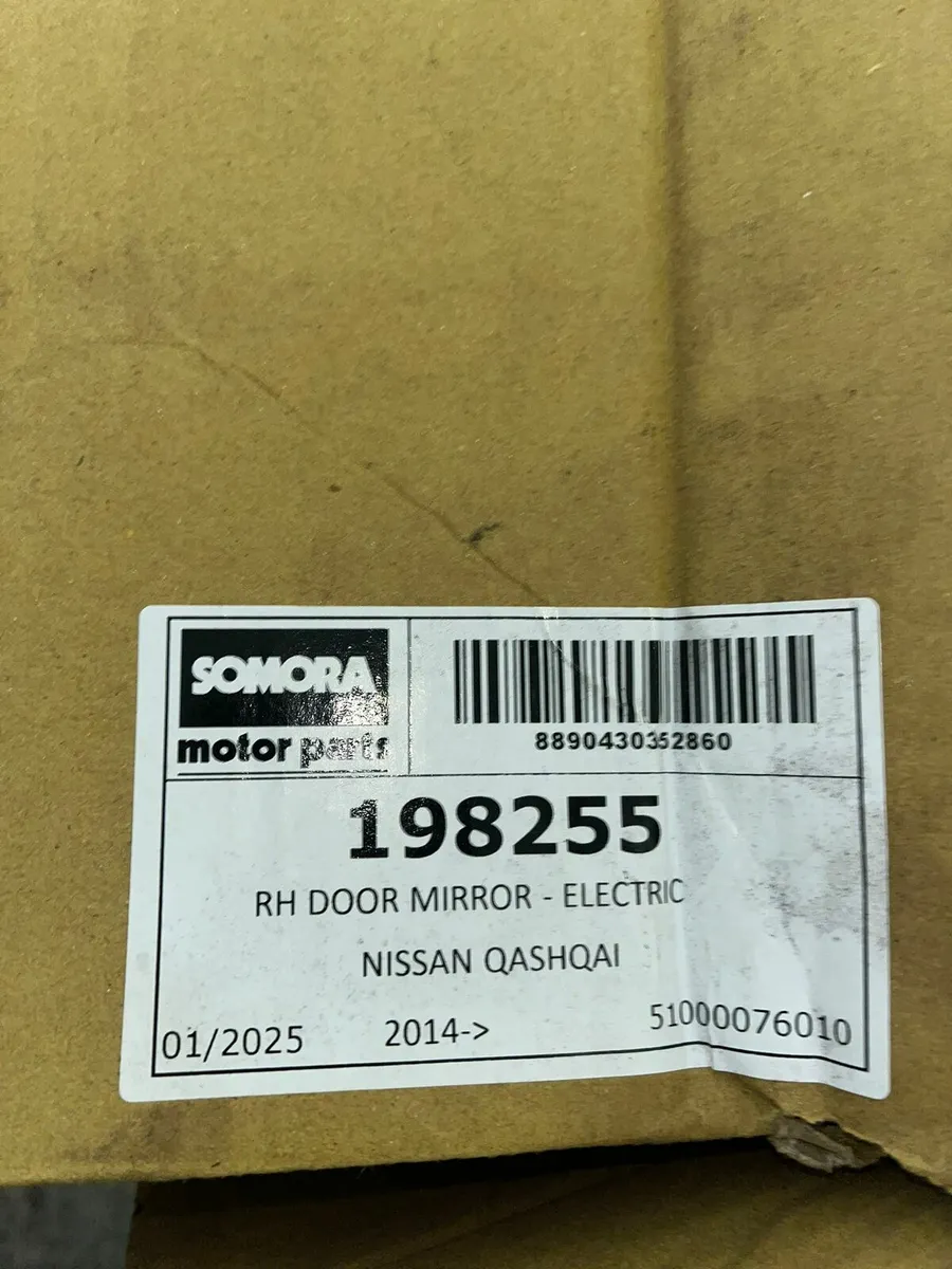 Nissan Qashqai Right Hand Door Mirror - Image 2