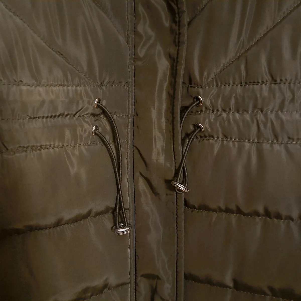 Principles Olive Green Khaki Puffer Long Coat 18UK - Image 4