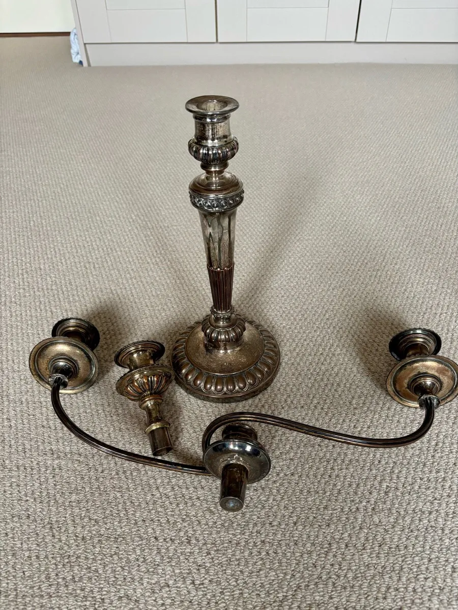 Old Sheffield Plate (OSP) Candlesticks - Image 4