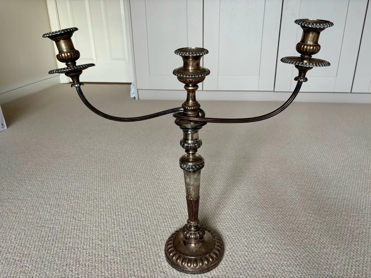 Old Sheffield Plate (OSP) Candlesticks - Image 3