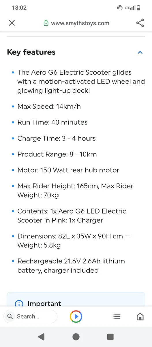 Kids Aero pink electric scooter - Image 2