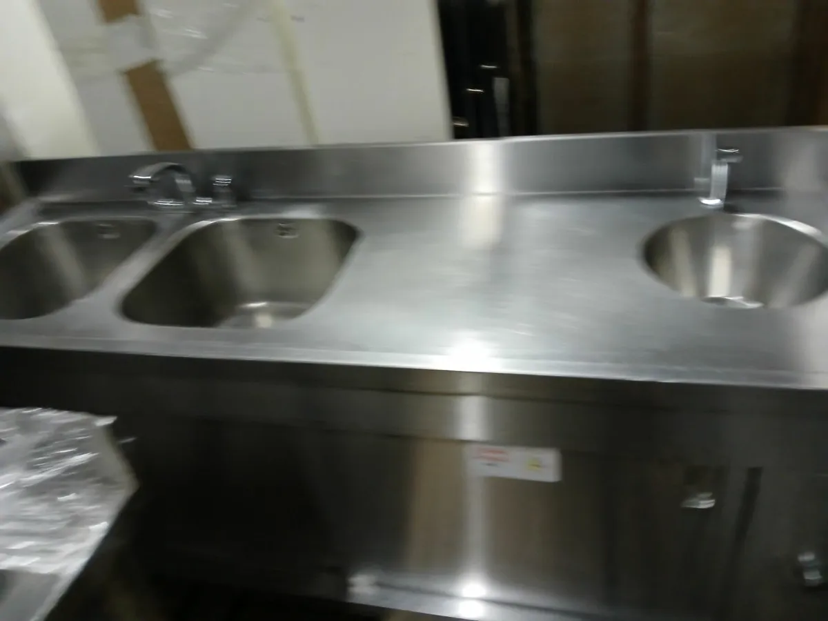 Stainless steel cabbinet sink unit complete - Image 2