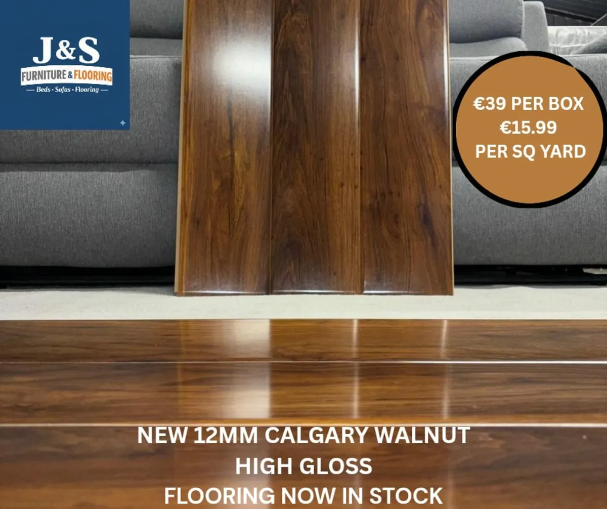 New 12MM High Gloss Flooring - Image 2