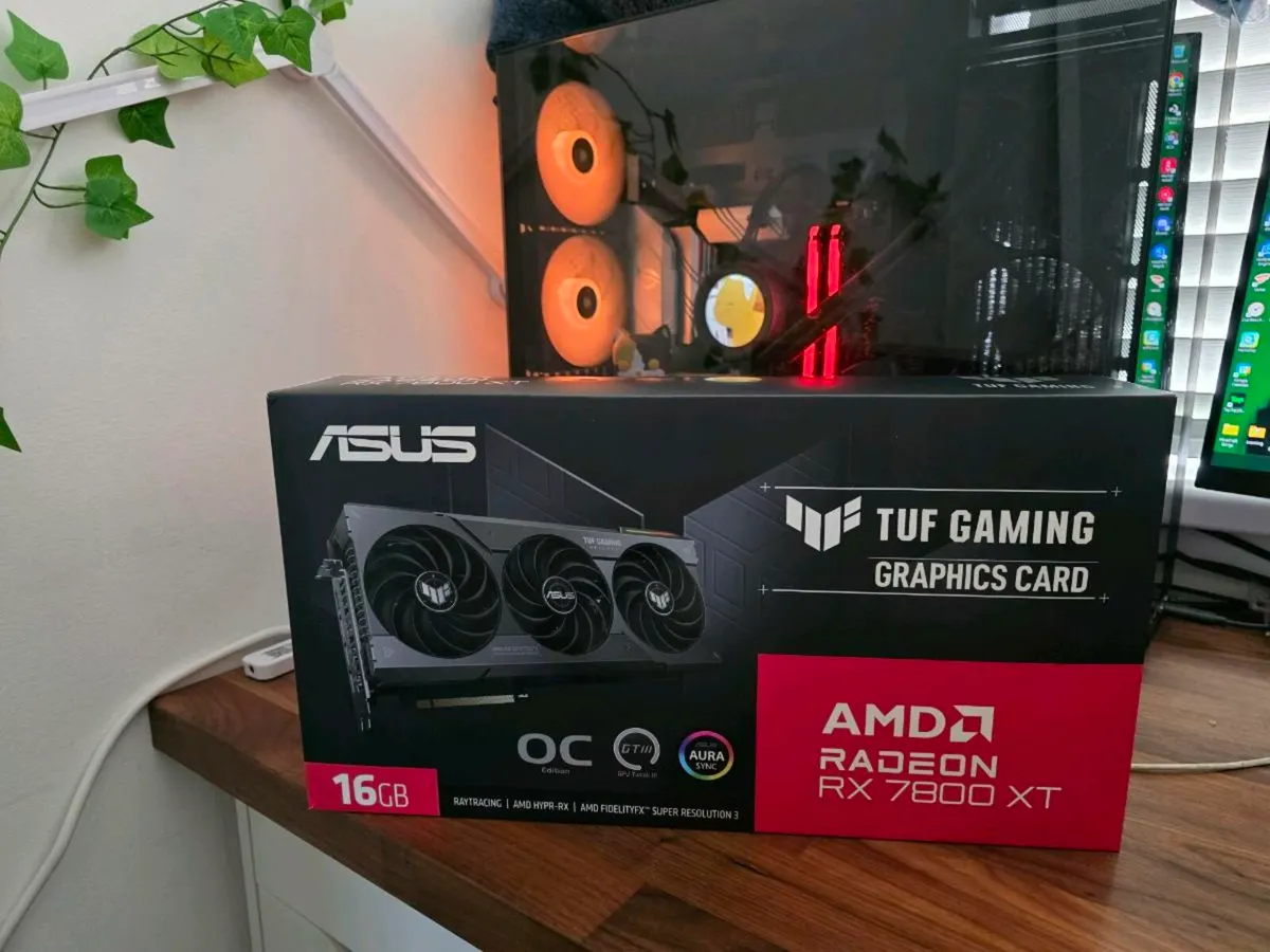 ASUS AMD Radeon RX 7800 XT OC edition 16GB VRAM - Image 1