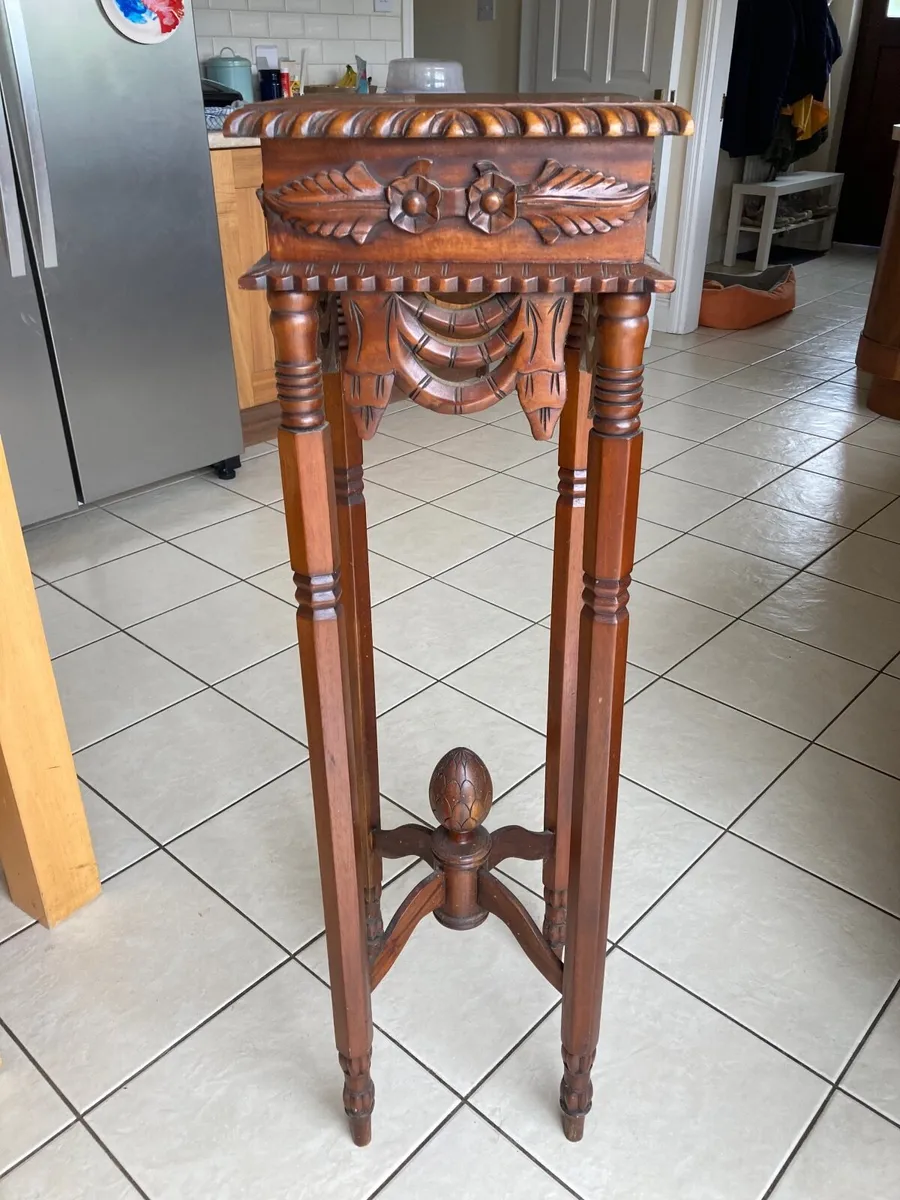 Mahogany Plant stand - Image 1