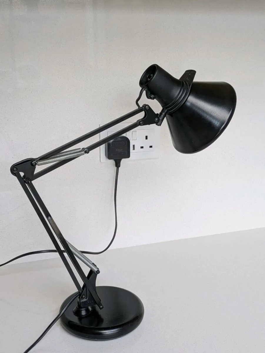 Mid Century Fase Black Anglepoise Table Lamp - Image 1
