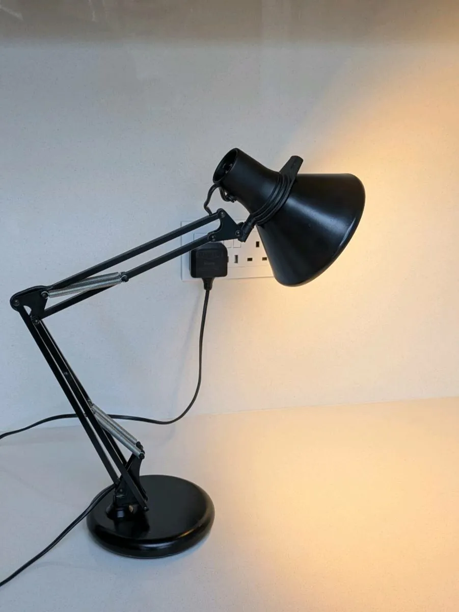 Mid Century Fase Black Anglepoise Table Lamp - Image 2