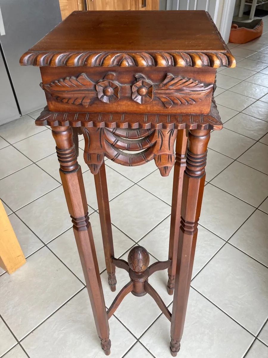 Mahogany Plant stand - Image 3