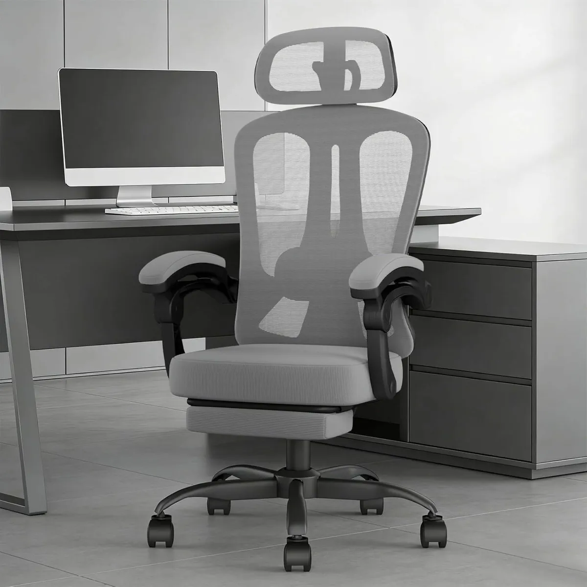 Ergonomic Computer Chair Mesh Office with Link - Image 1