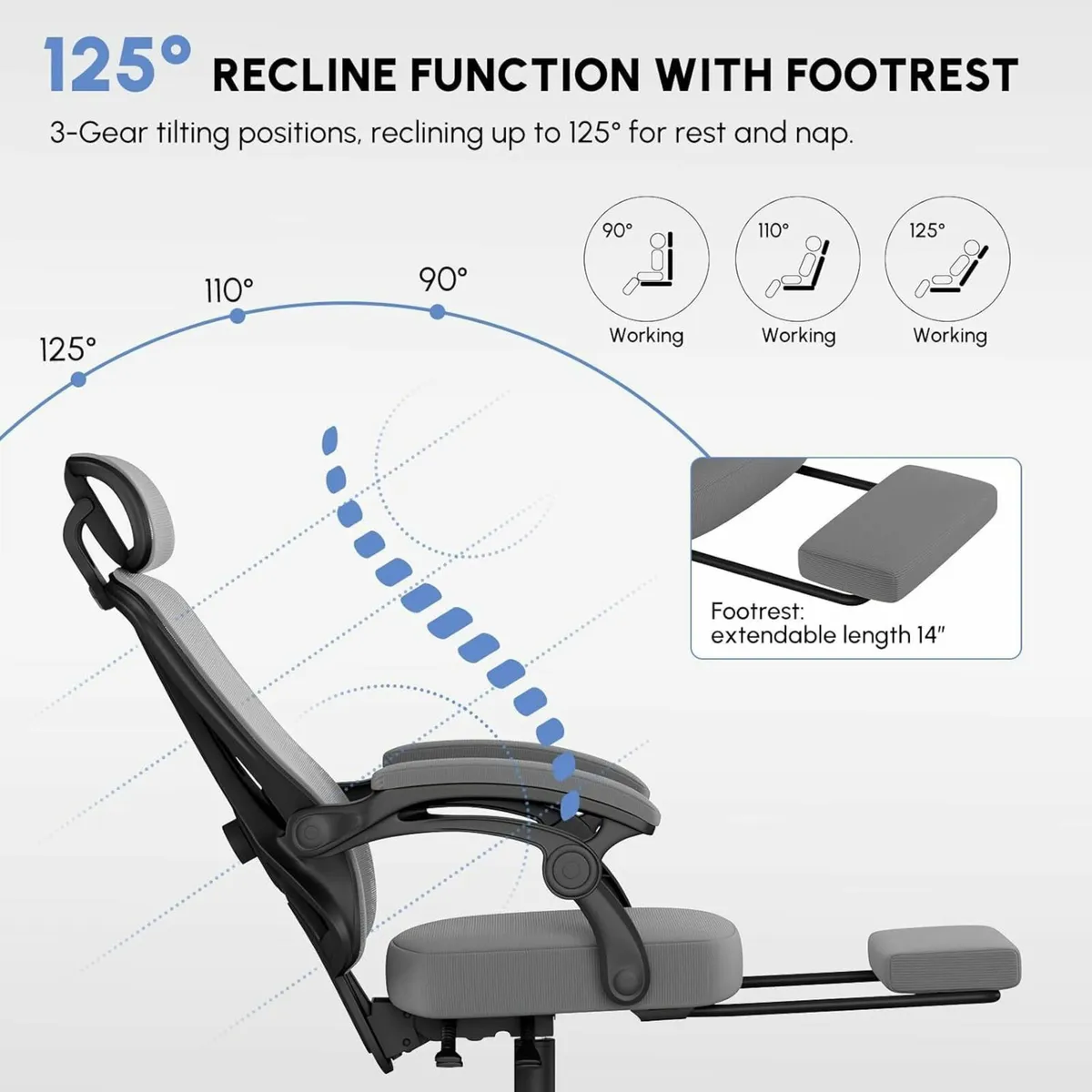 Ergonomic Computer Chair Mesh Office with Link - Image 4