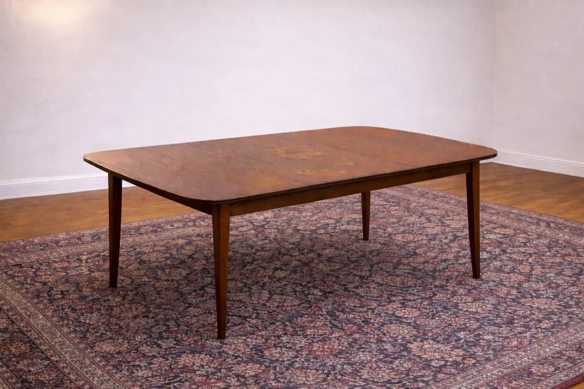 Mid-Century Extendable Table + 6 Chairs - Image 3