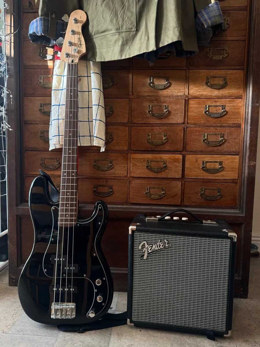 Fender Squier Bass Guitar Bundle - Image 1