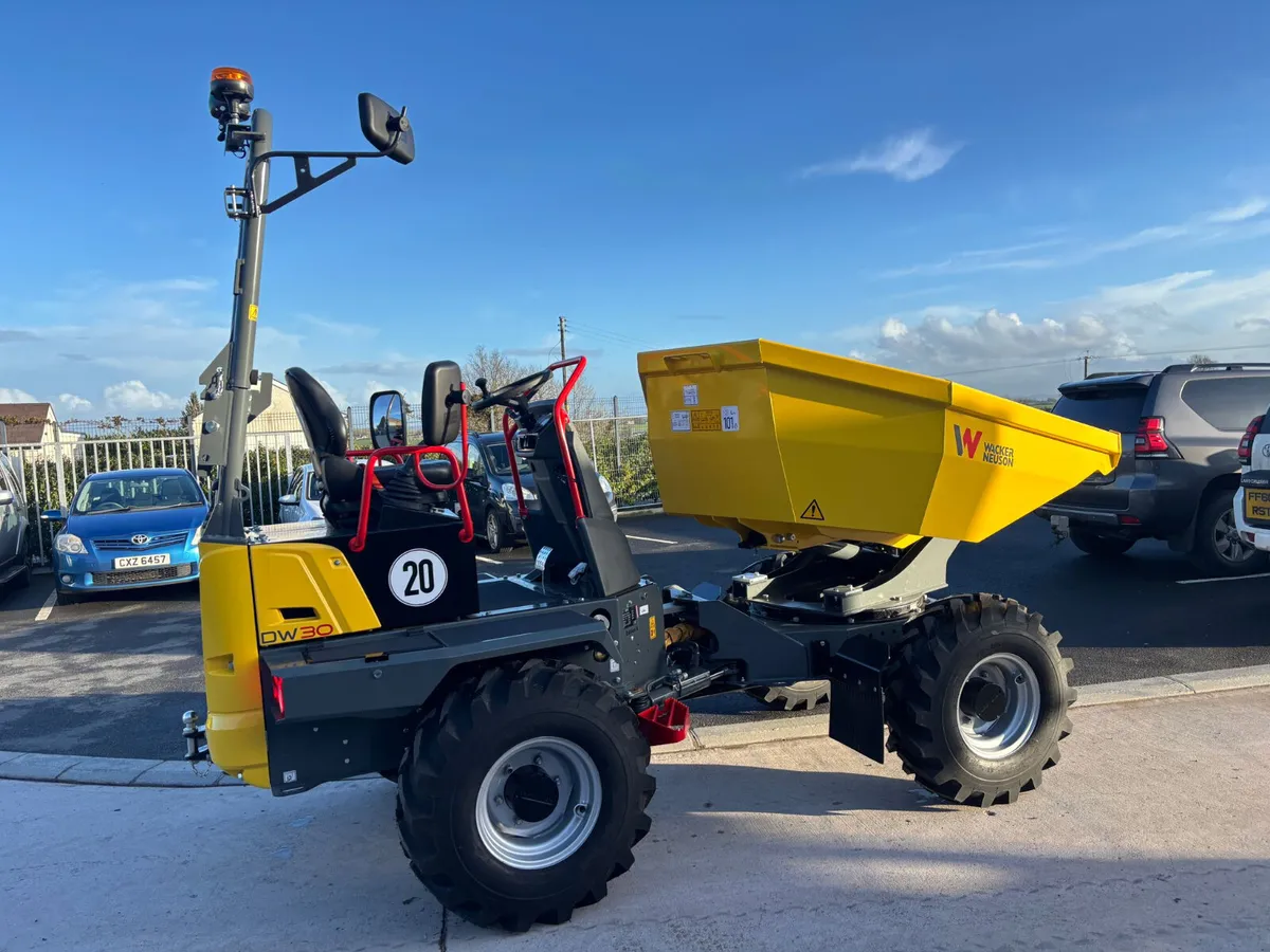 New Wacker Neuson DW30 3 ton dumpers in stock - Image 3