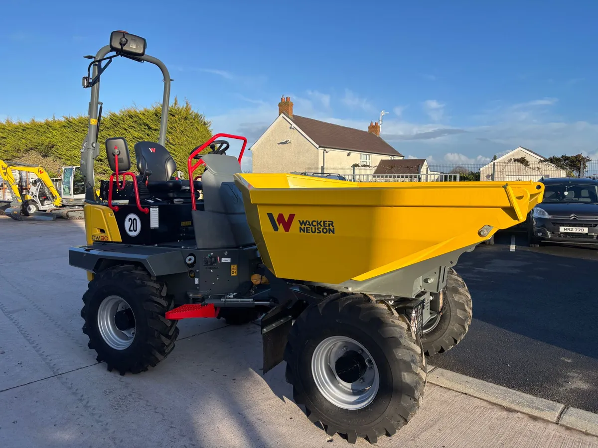New Wacker Neuson DW30 3 ton dumpers in stock - Image 4