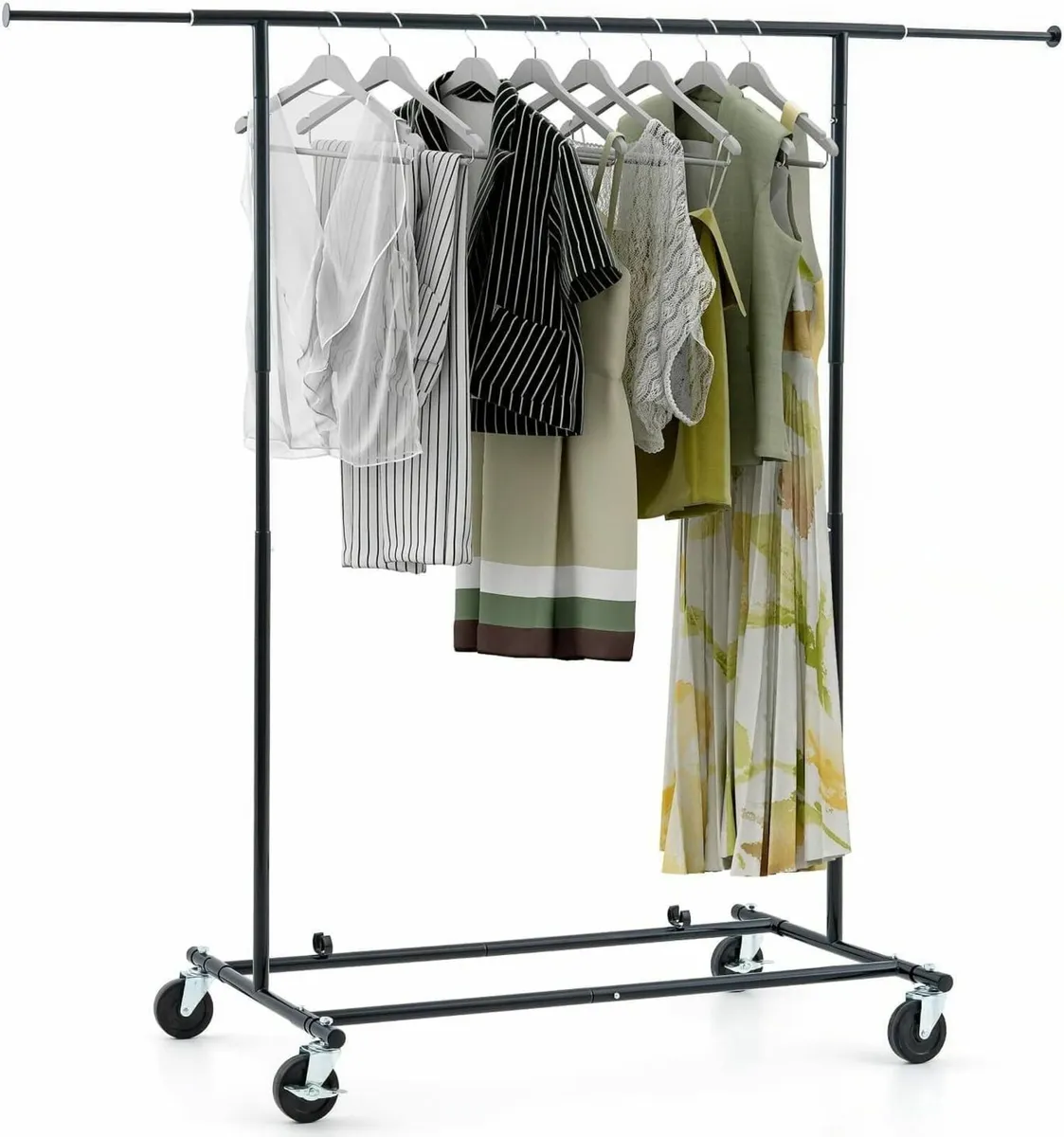 Derek Extendable Clothes Rail Heavy Duty Holds Up - Image 1