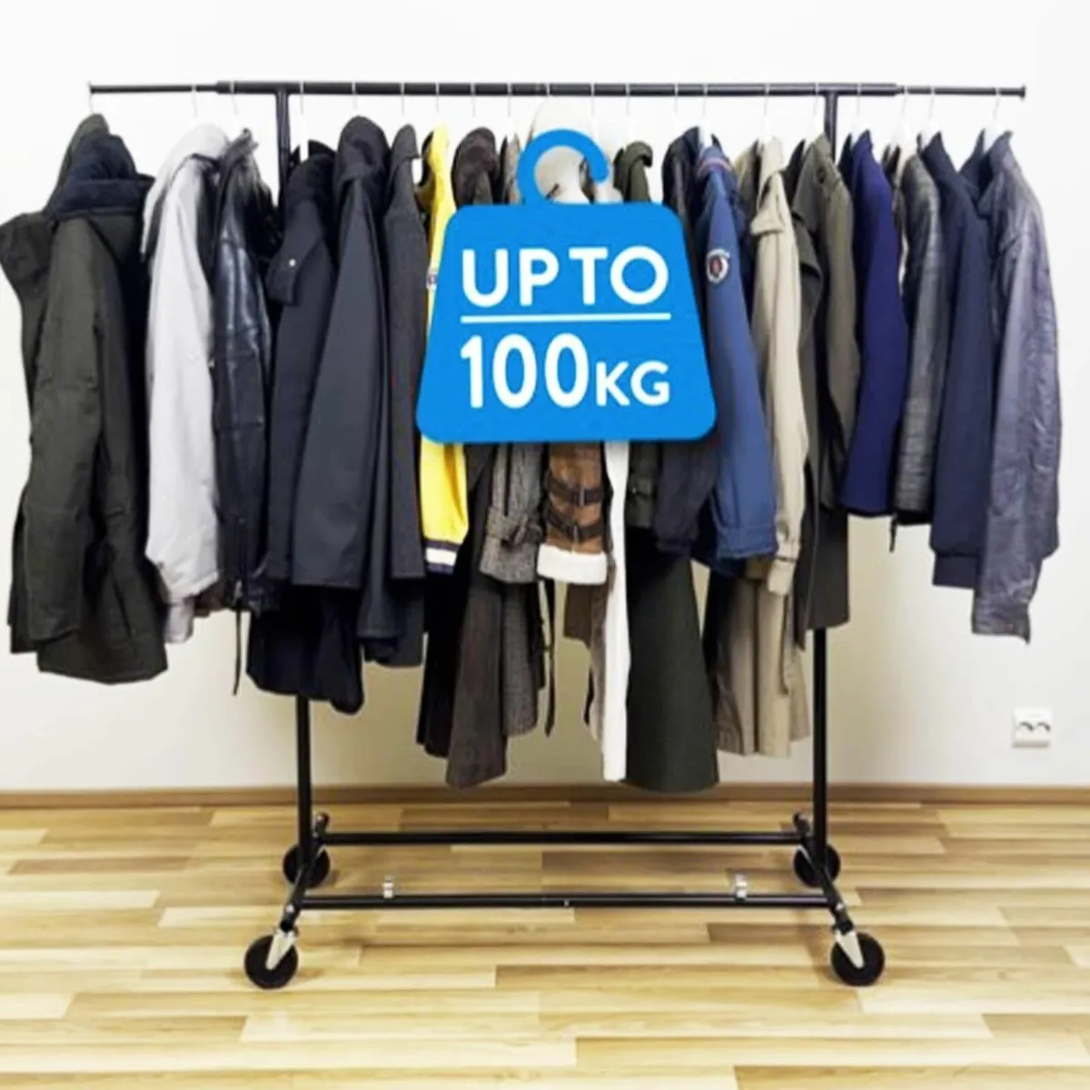 Derek Extendable Clothes Rail Heavy Duty Holds Up - Image 2