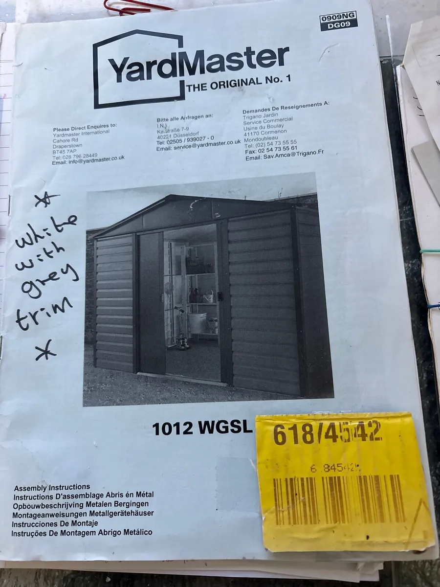 Yard master metal shed 10x12 - Image 2