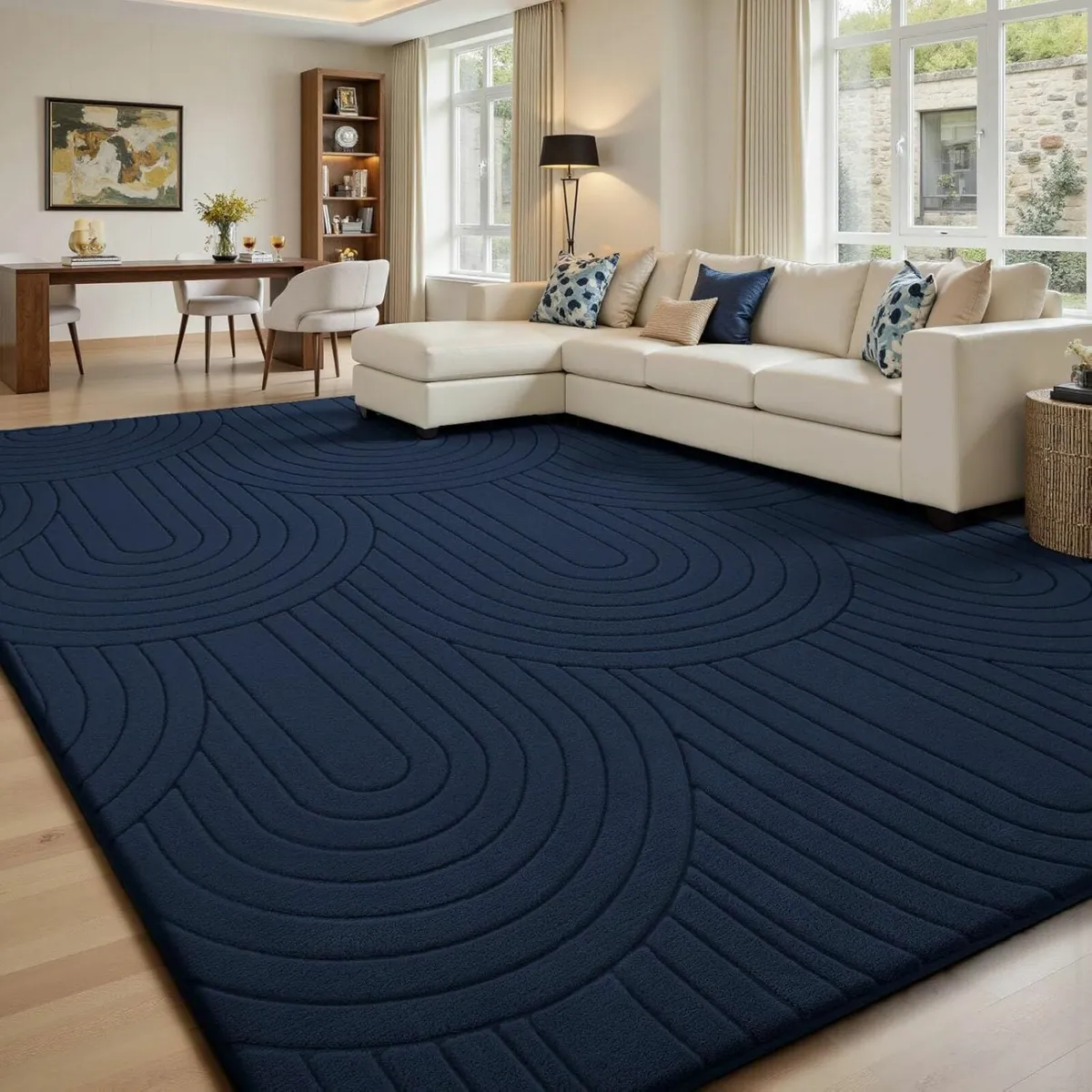 Rugs Living Room 160x230cm 3D Semicircular - Image 1