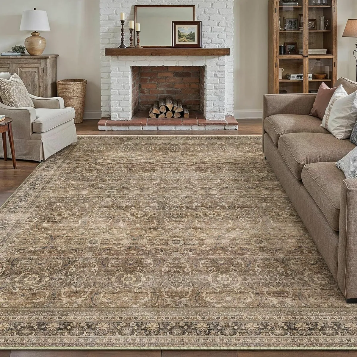 Living Room Area Rug 240x300cm Machine Washable - Image 1