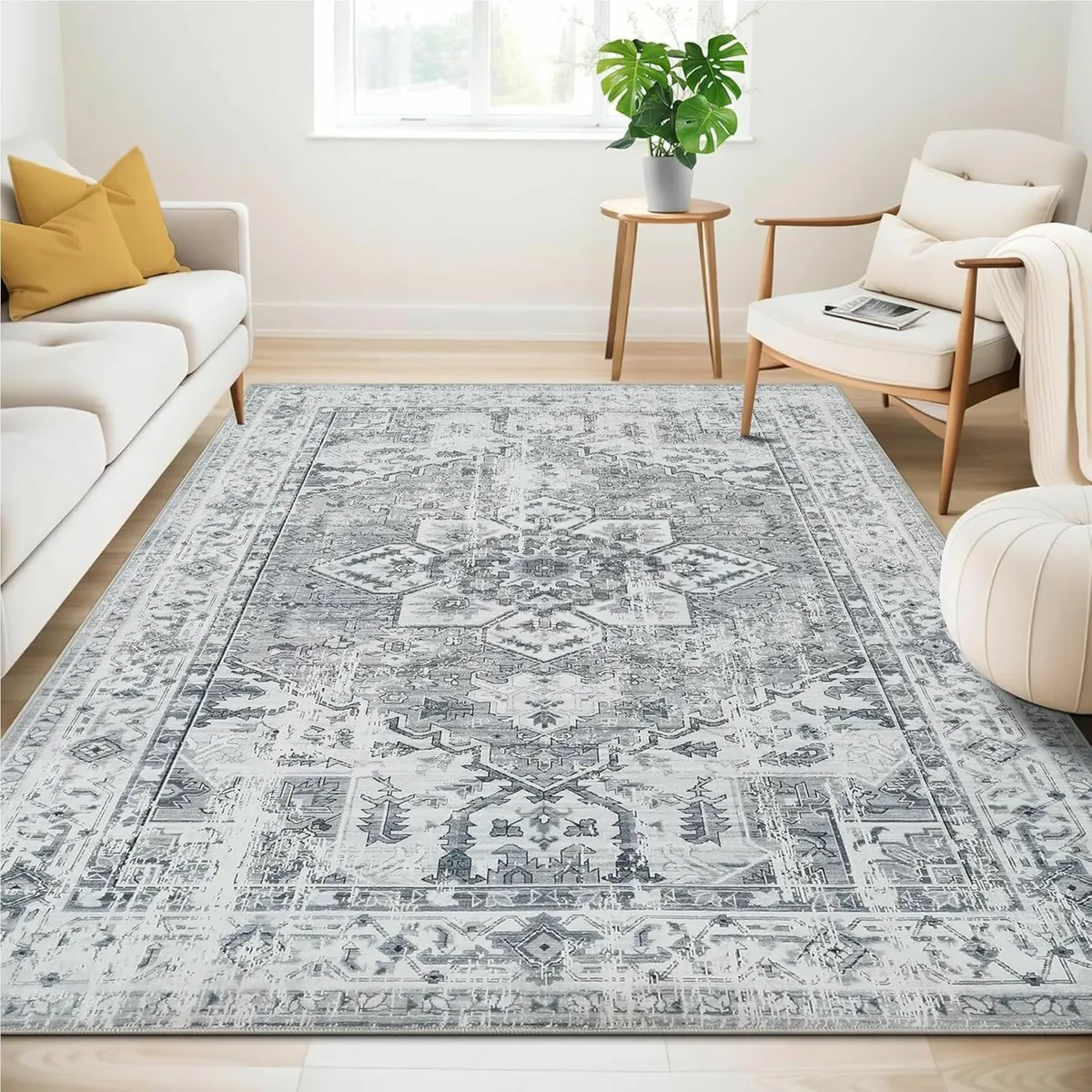 Machine Washable Rugs Living Room 200 x 280cm - Image 1