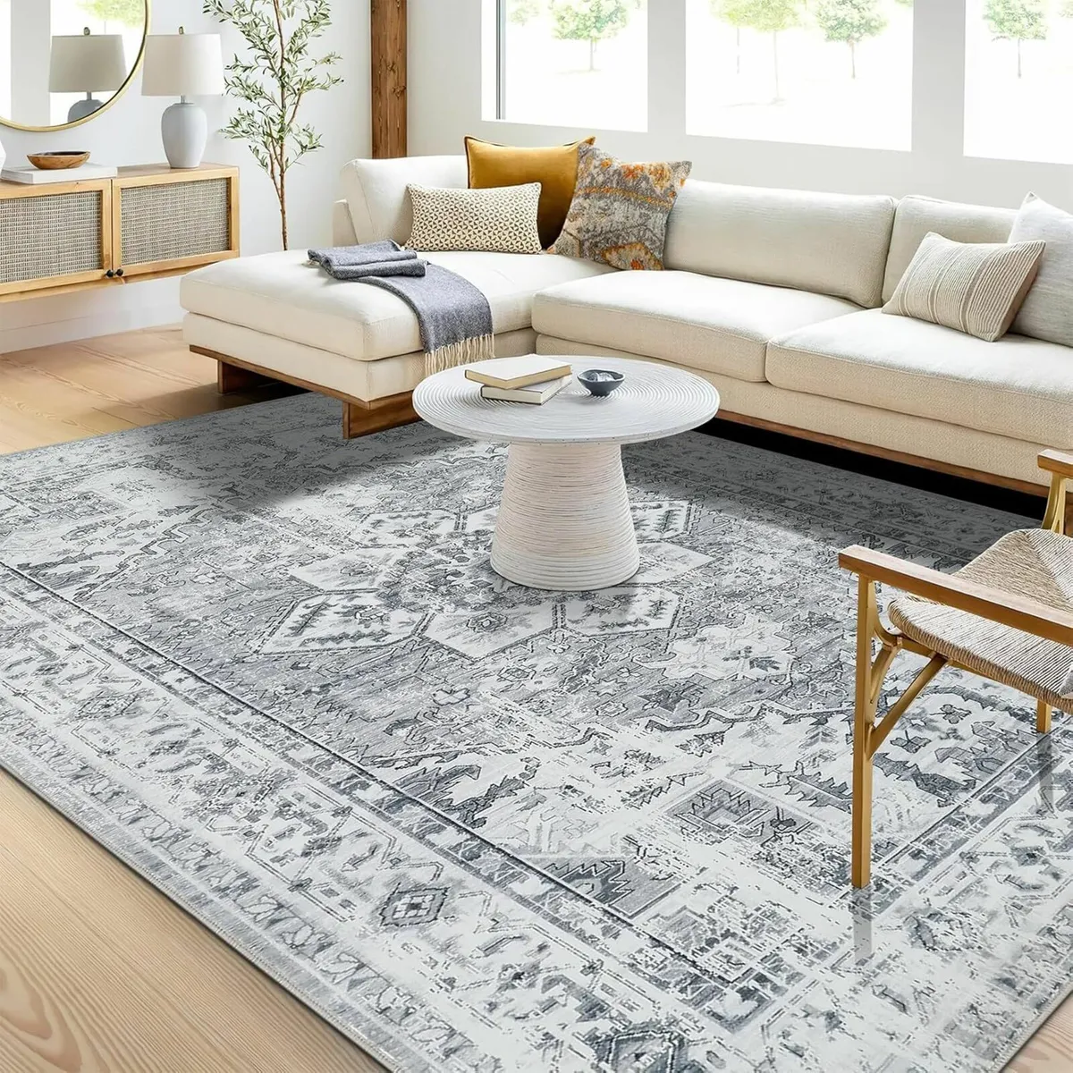 Machine Washable Rugs Living Room 200 x 280cm - Image 2