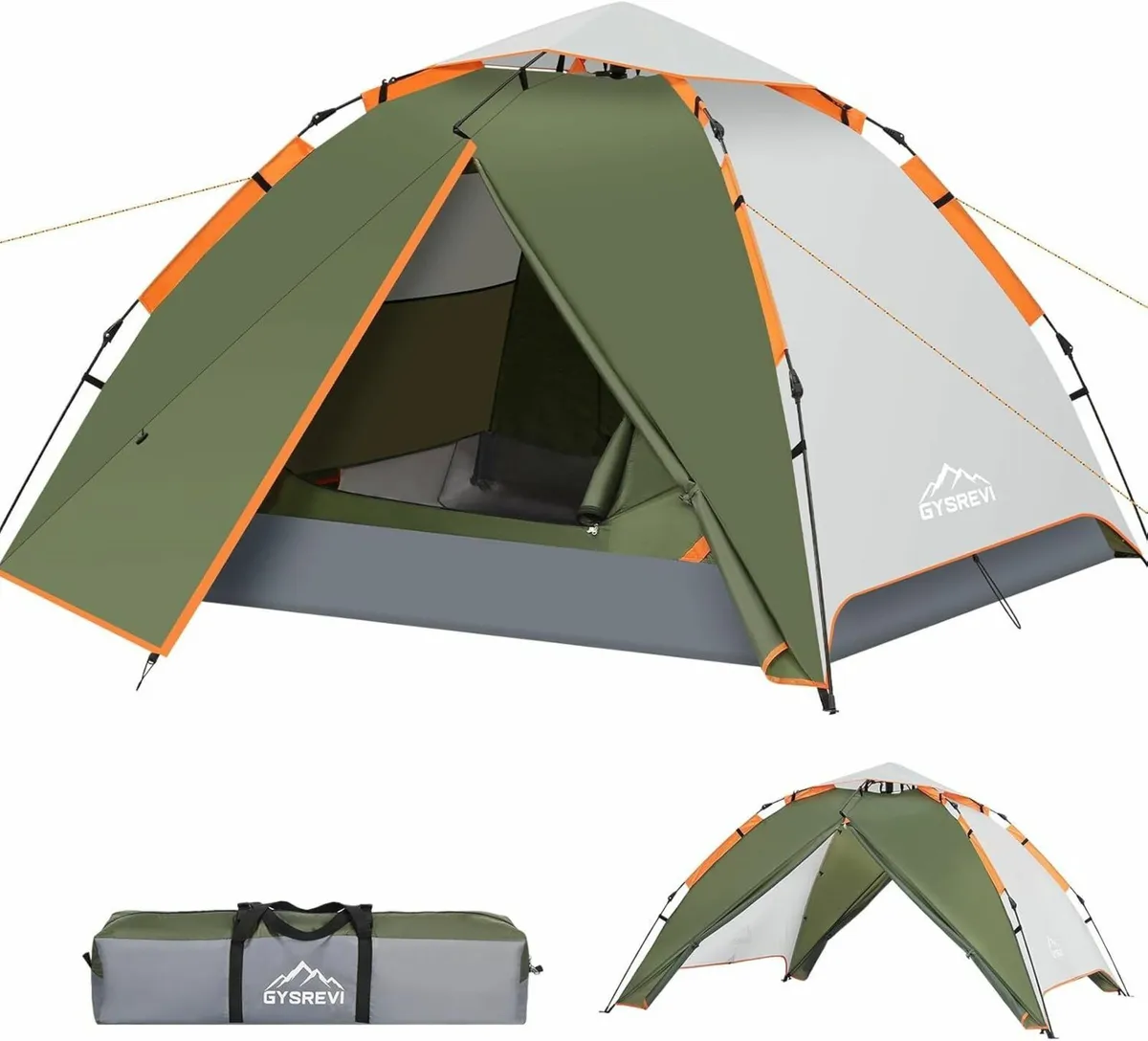 Camping Tent 3 Man Instant Pop Up Waterproof - Image 1