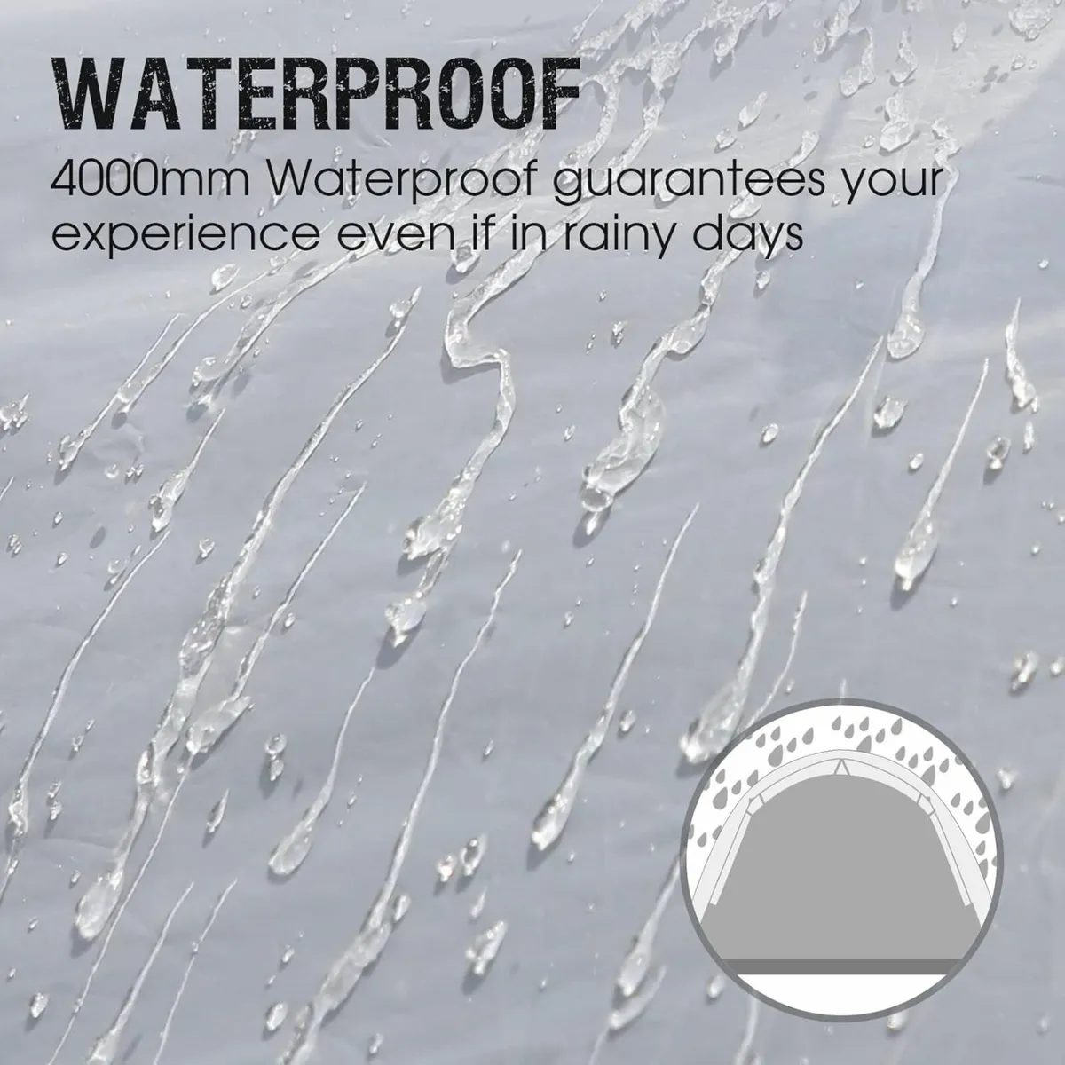 3-4 Man Tent with Porch Camping for 3 to 4 - Image 4