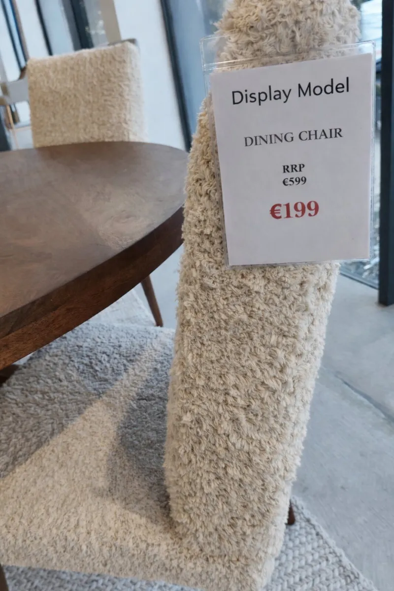 Dining Chairs Display Model, Like New - Image 3