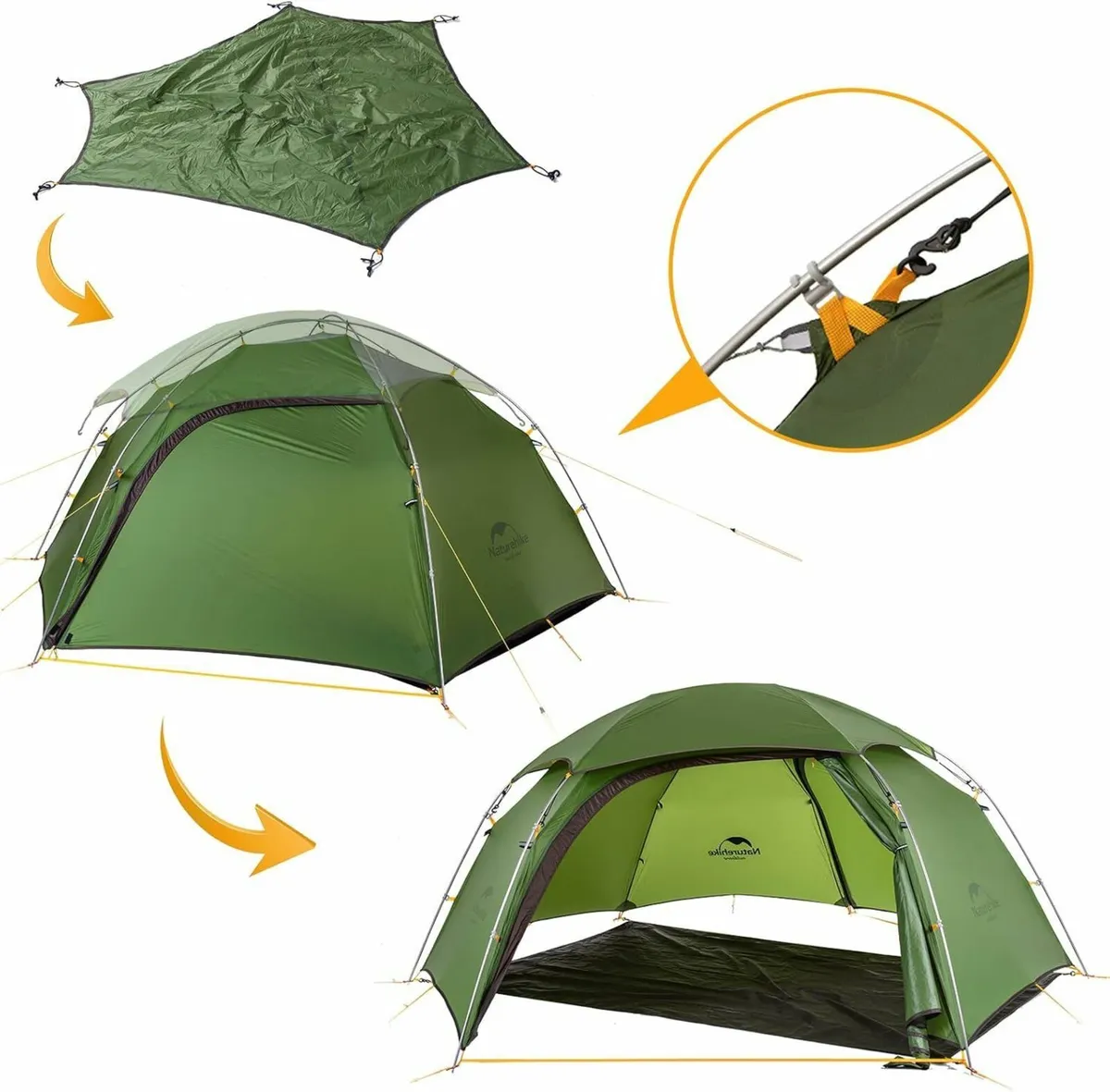 Cloud Peak Hiking 4 Seasons Tent for 2 People - Image 2