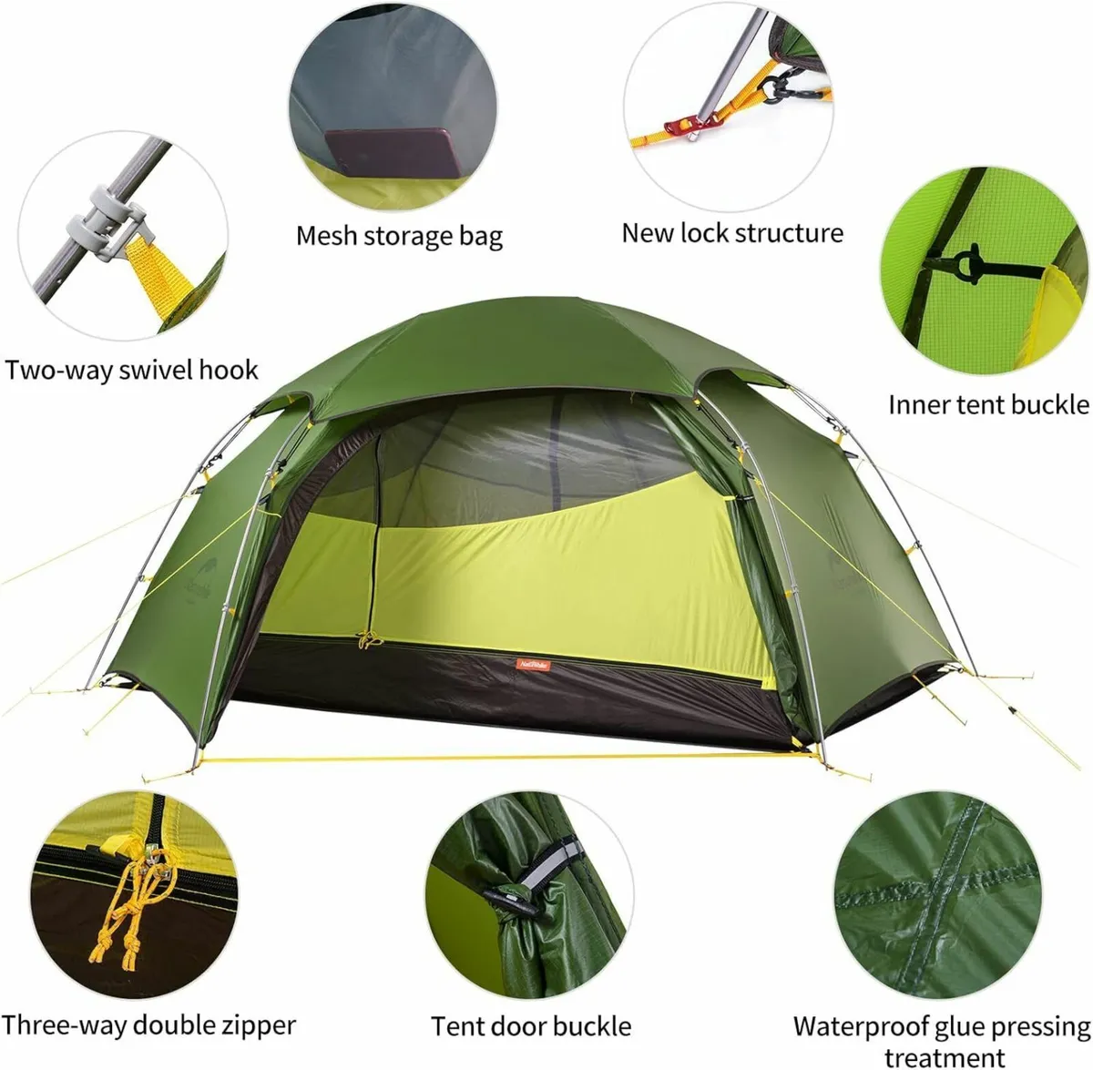 Cloud Peak Hiking 4 Seasons Tent for 2 People - Image 3