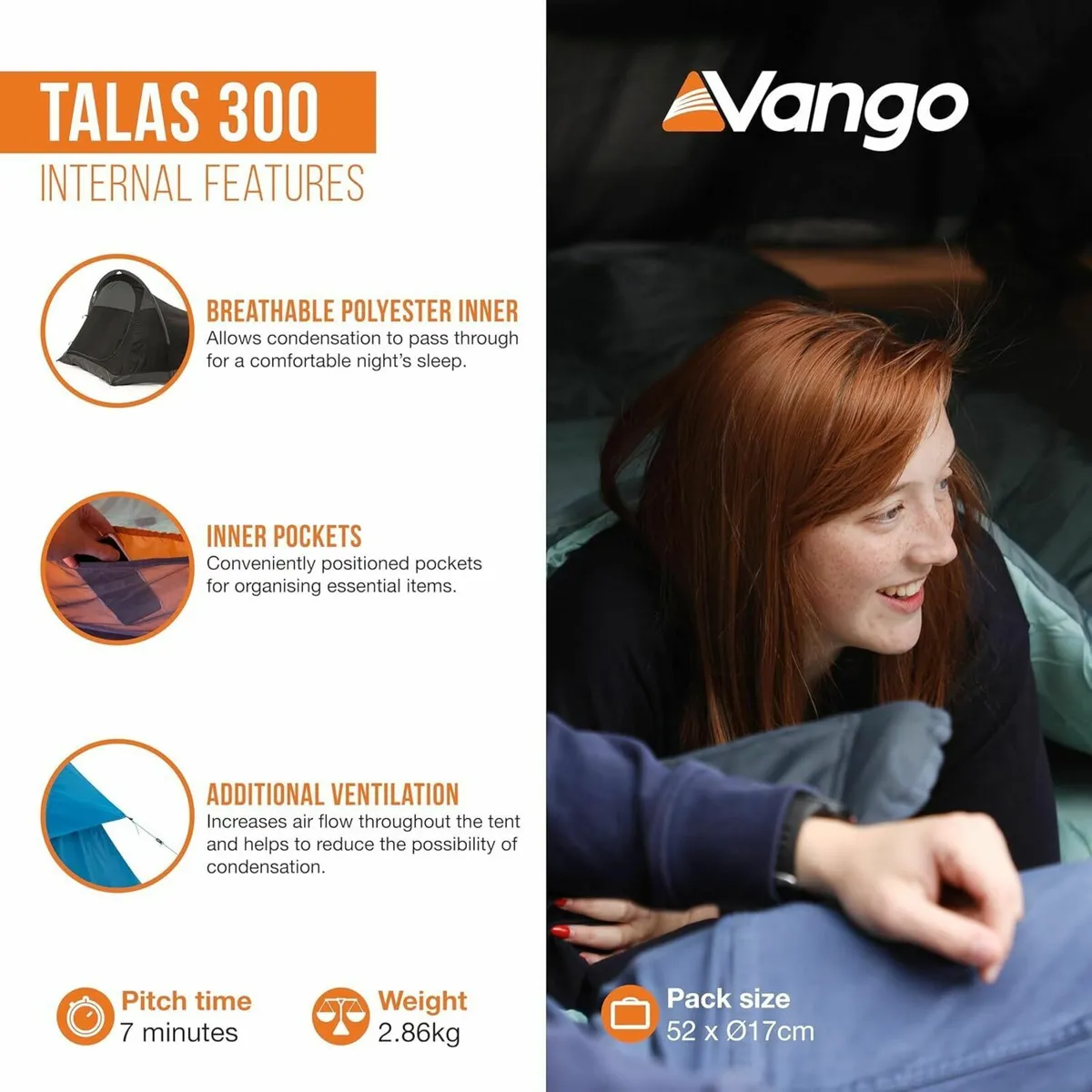 Talas 300 Tunnel Tent Exclusive Easy To Pitch 3 - Image 4