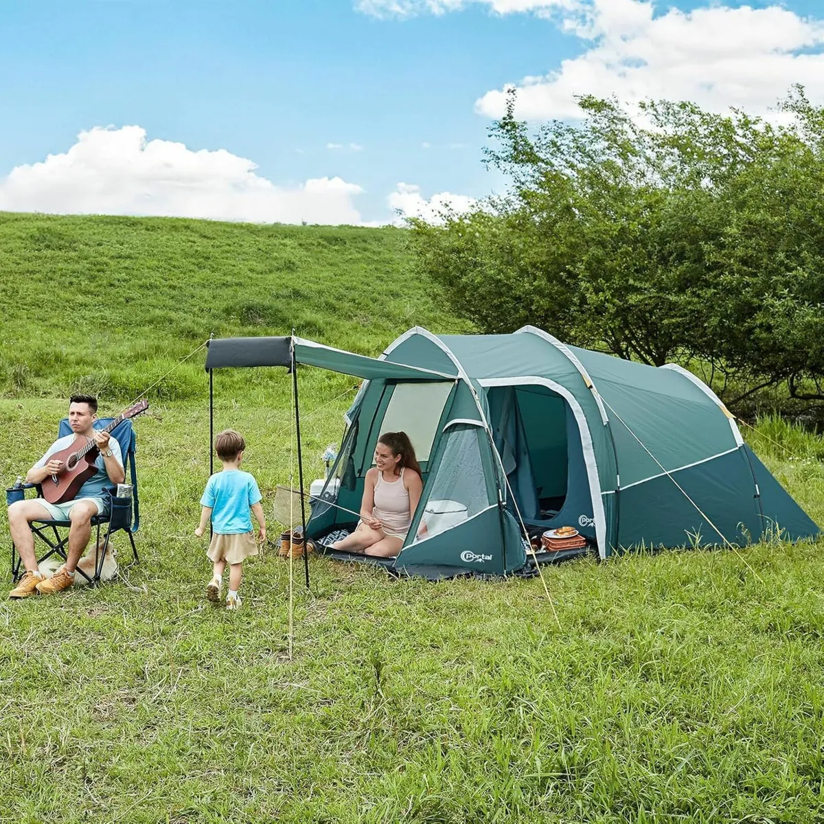 2-3 Man Tent Luxury 3000mm Waterproof with Porch - Image 2